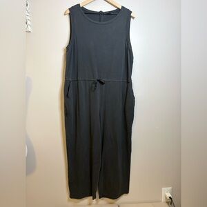Women’s Eileen Fisher Stretch Tencel® Lyocell Jumpsuit in graphite size XL